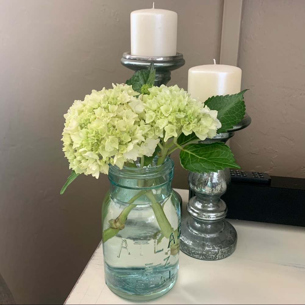 Atlas E-Z Seal Mason Jar (No Lid) Glass Vase